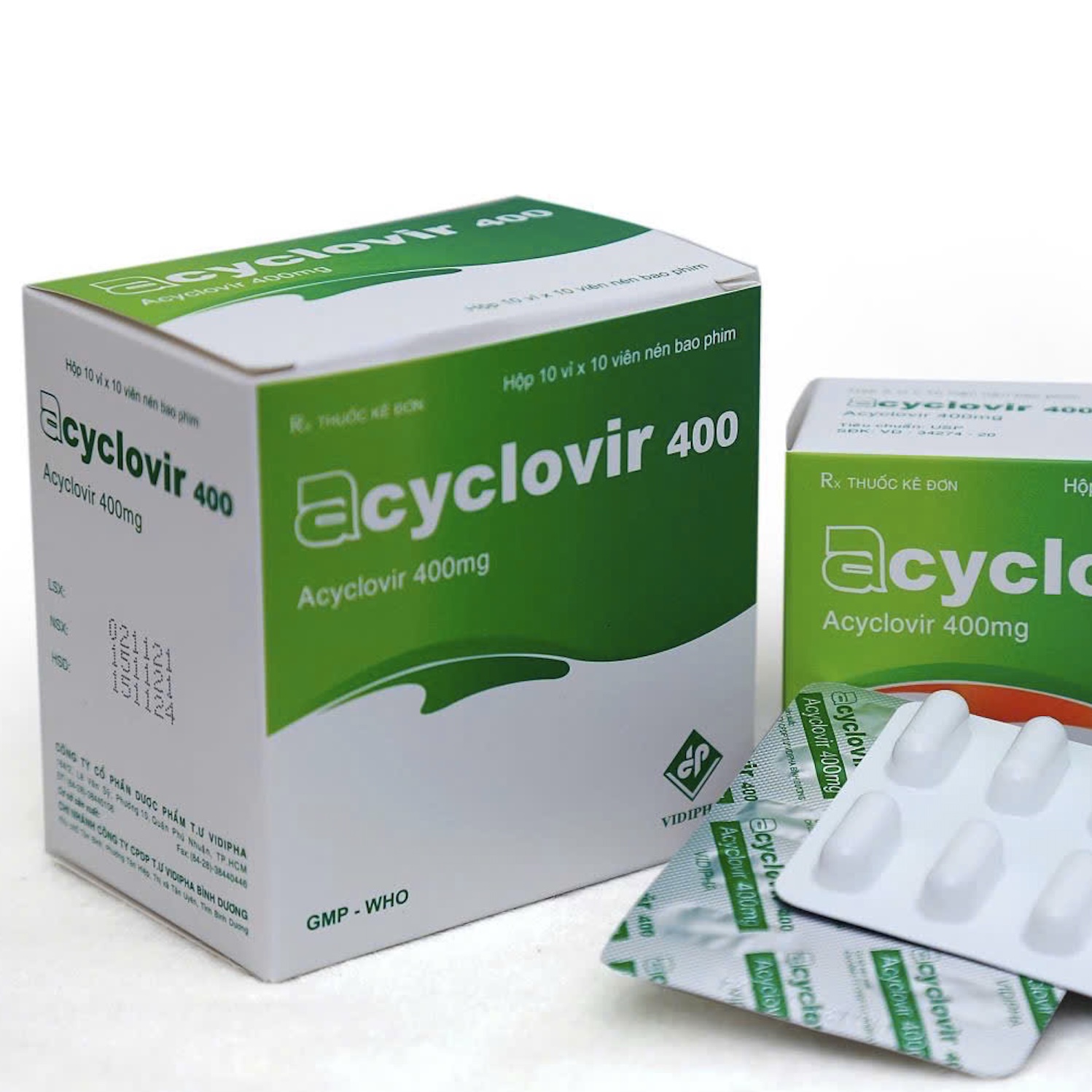 Acyclovir 400 Vidipha ngăn ngừa tái phát nhiễm Herpes simplex