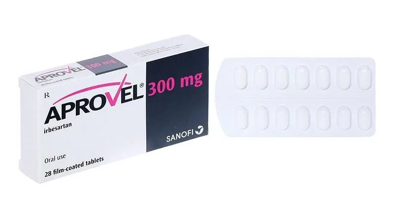 Aprovel 300mg Sanofi (H/28v) - Thuốc điều trị tăng huyết áp (2 vỉ x 14 viên)
