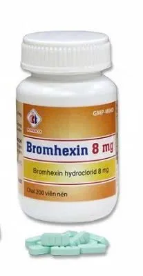 Bromhexin 8mg DMC (C/200v/nén) – Viên nén tan đàm đường hô hấp