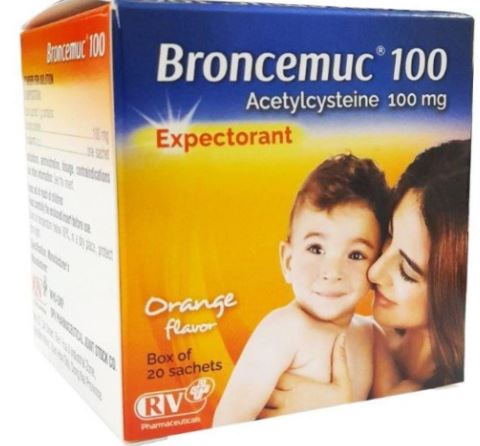Broncemuc 100 - Thuốc tiêu đờm (Hộp 20 gói)