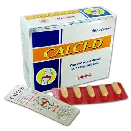 Calci-D Nic (C/60v/nang) – Viên nang mềm bổ sung Canxi & Vitamin D₃