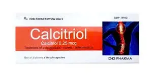 Calcitriol DHG (H/30v) – Viên nang mềm Vitamin D hoạt tính hỗ trợ loãng xương &amp; hạ calci máu
