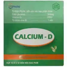 Calcium-D S.Pharm (H/100v) – Bổ sung Canxi &amp; Vitamin D₃, hỗ trợ xương chắc khỏe
