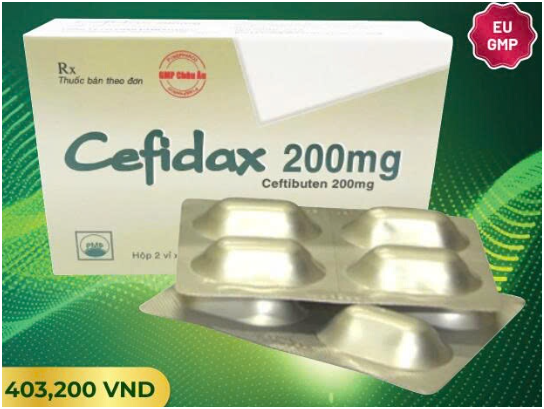 CEFIDAX 200mg nhiễm khuẩn đường hô hấp