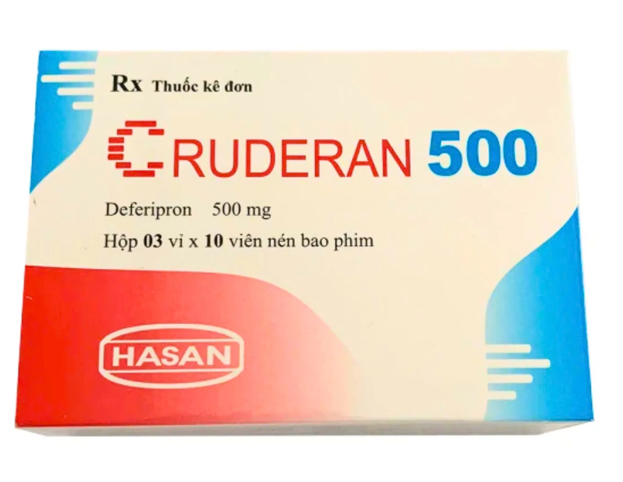 Cruderan 500mg Hasan (H/30v) – Giải độc sắt hiệu quả cho bệnh nhân thalassemia