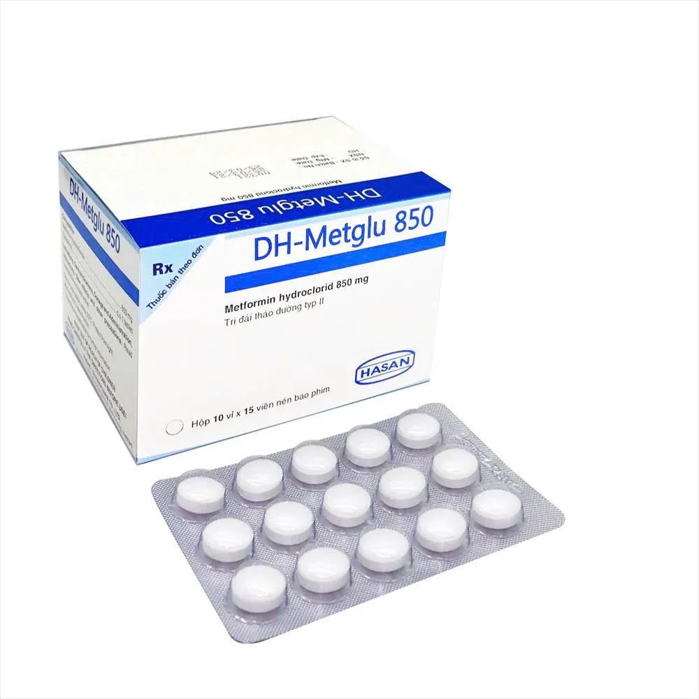 DH-Metglu XR 850mg Hasan (H/150v) – Kiểm soát đường huyết ổn định, tiện lợi dài ngày