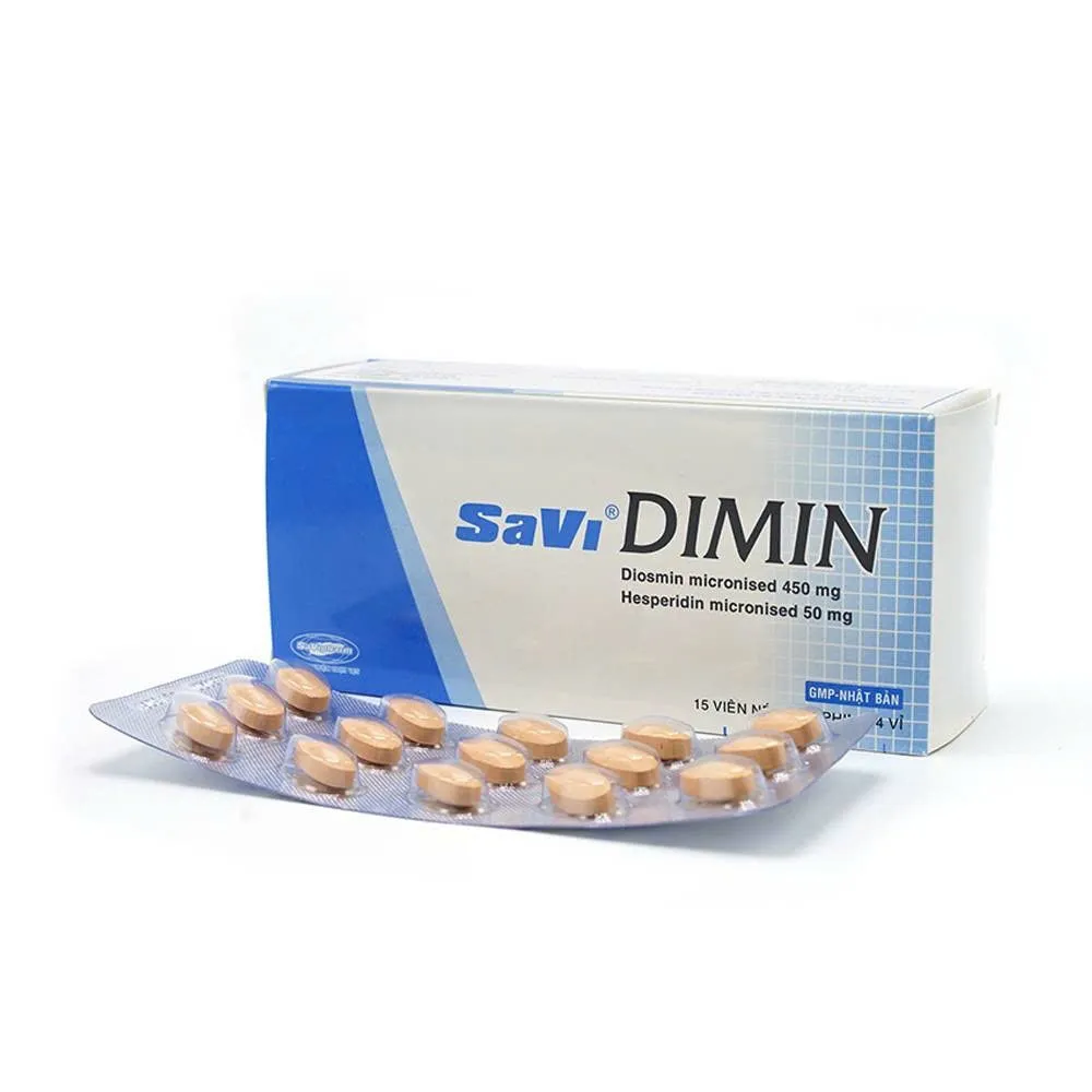 Dimin Savi (H/60v) – Hỗ trợ điều trị trĩ và suy giãn tĩnh mạch hiệu quả