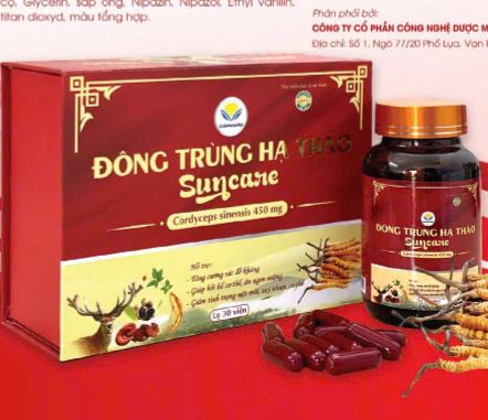 Đông Trùng Hạ Thảo Suncare hỗ trợ các chức năng gan