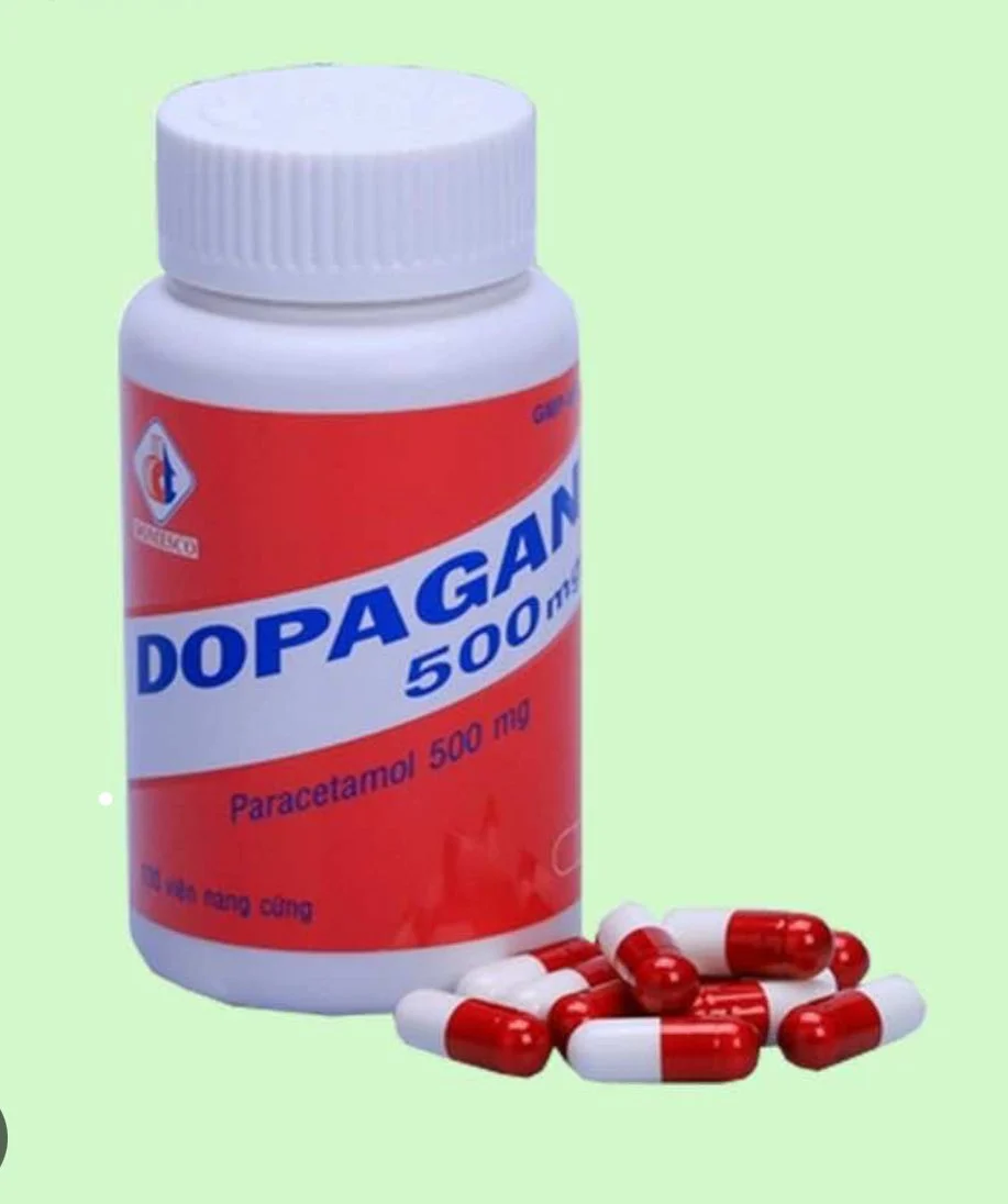 Dopagan Paracetamol 500mg Capsule Domesco (C/100v) (viên nang)