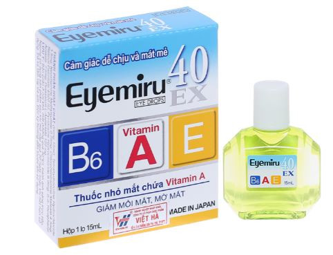 Dung dịch nhỏ mắt Eyemiru 40 EX phòng và trị các bệnh về mắt chai 15ml
