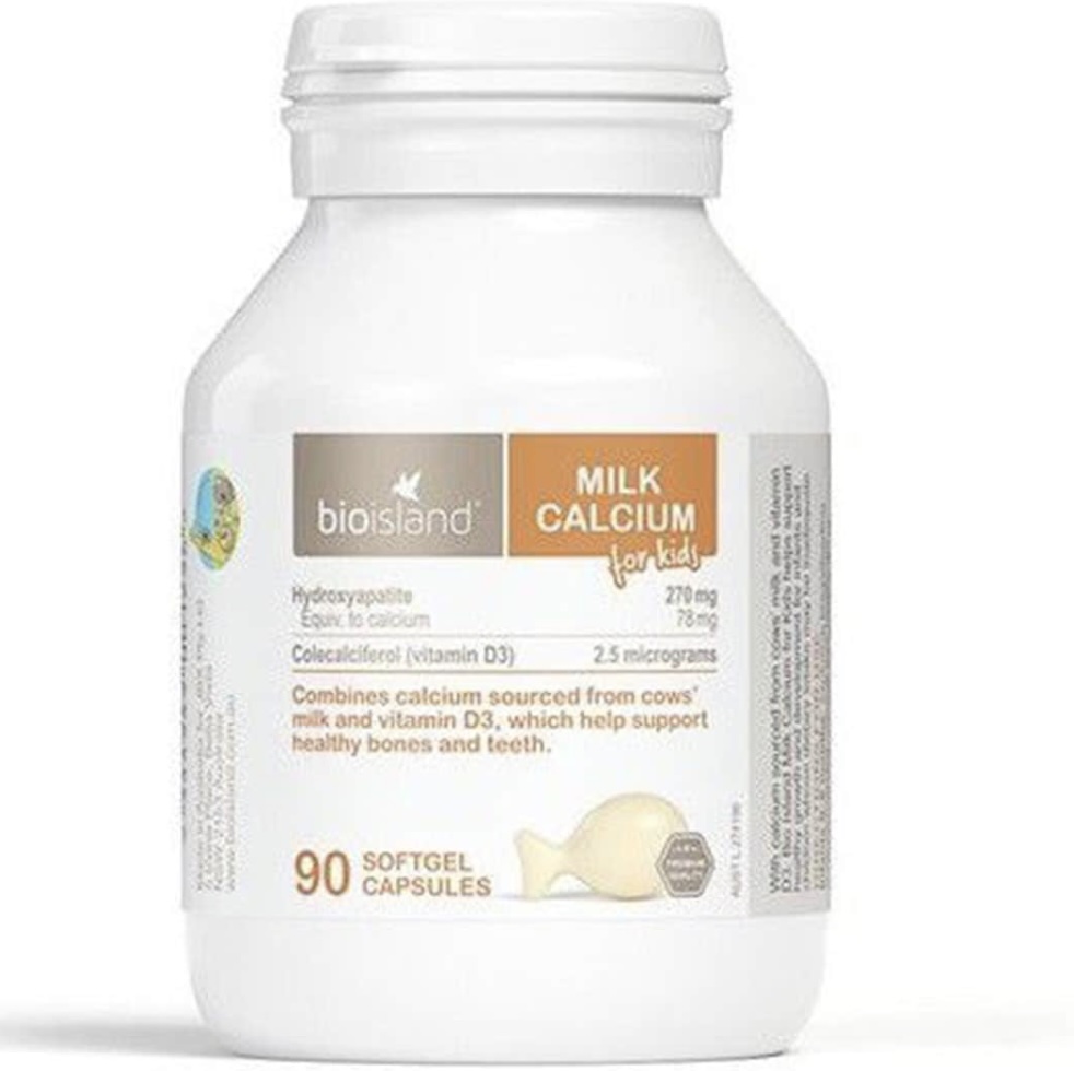 Viên uống Canxi sữa cho trẻ em BioIsland Calcium Milk