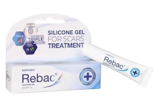 Gel bôi sẹo Rebac Biopharm hỗ trợ làm phẳng, mềm và mờ sẹo (15g)
