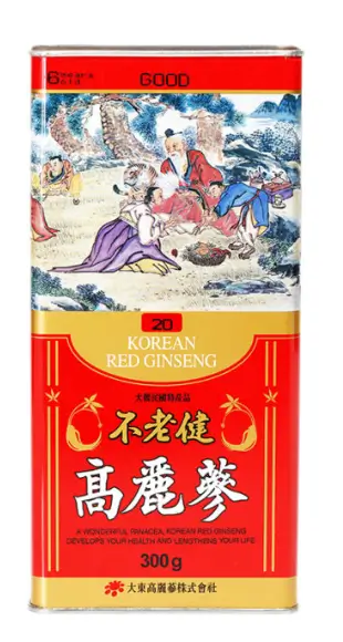 Hồng sâm củ khô HQ Good 300gram (size 20 – 14 củ)
