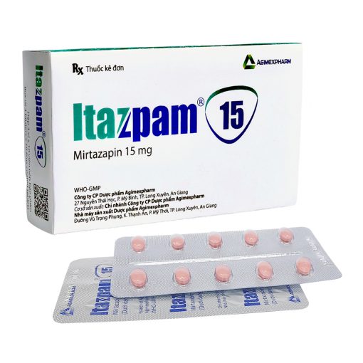 Itazpam 15mg – Điều trị trầm cảm - Hộp 30 viên - Agimexpharm
