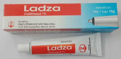 Kem bôi trị nấm Ladza hộp 1 tuýp 15g