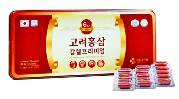Korea Red Ginseng capsule Premium (120 viên) – Daedong