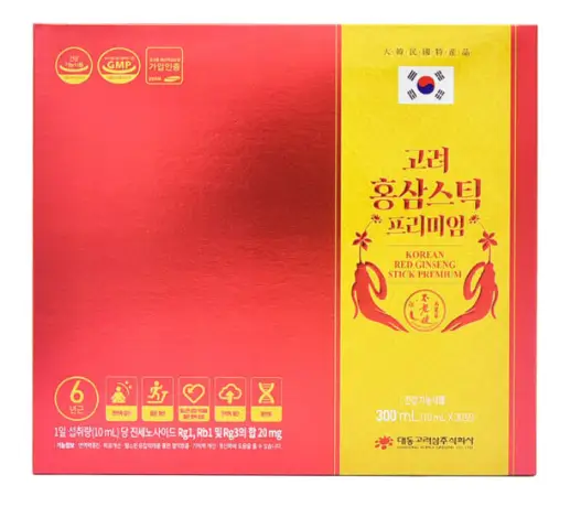 Korean Red Ginseng Stick Premium (10ml x 30 stick) – Daedong