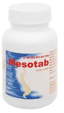 Mesotab 500mg giảm đau, kháng viêm xương khớp lọ 100 viên