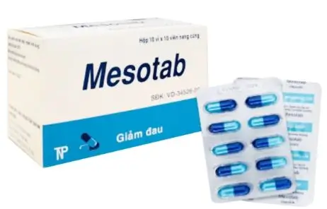 Mesotab 500mg Thành Nam 10 vỉ x 10 viên – Điều trị giảm đau, kháng viêm xương khớp