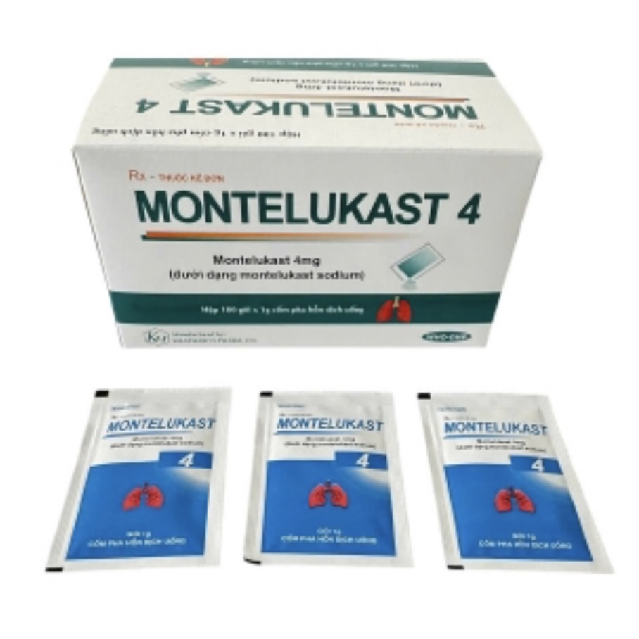 Montelukast 4 điều trị hen phế quản mạn tính