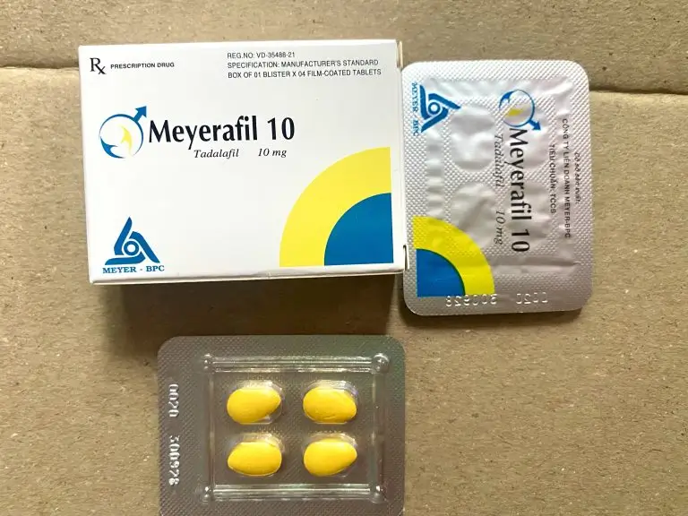 Meyerafil 10 (Tadalafil 10mg) – Thuốc hỗ trợ sinh lý nam, trị rối loạn cương dương hiệu quả