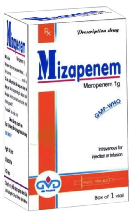 Mizapenem 1g Thuốc kháng sinh điều trị nhiễm khuẩn ở người lớn & trẻ em