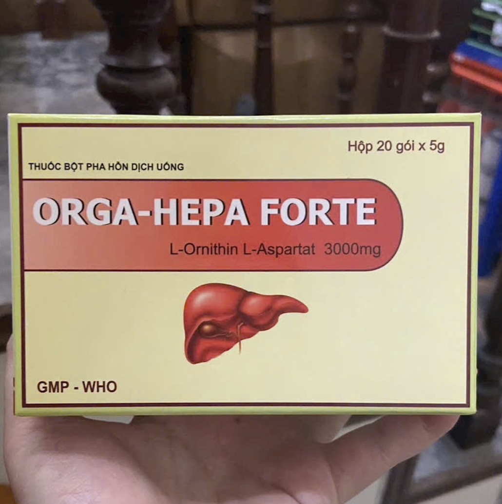 Orga-Hepa Forte 3000mg điều trị tăng amoniac trong máu