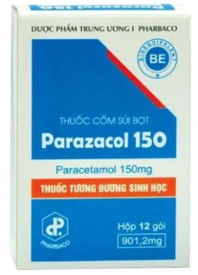 Parazacol 150mg Pharbaco (12 gói)