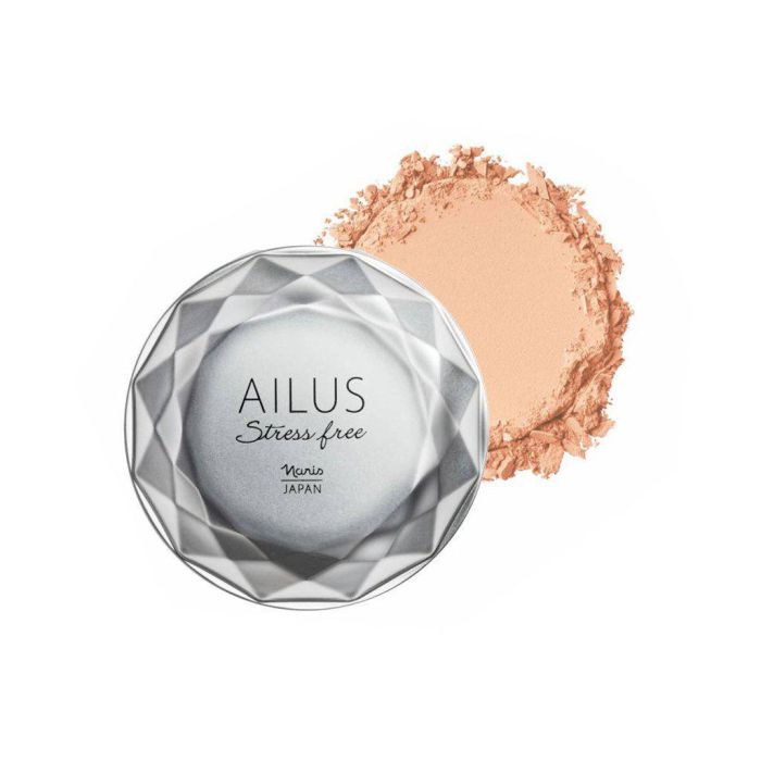 Phấn Phủ Hỗ Trợ Sáng Da Naris Ailus Stress Free Face Powder #02 Light Beige - Màu be nhạt 12Gr