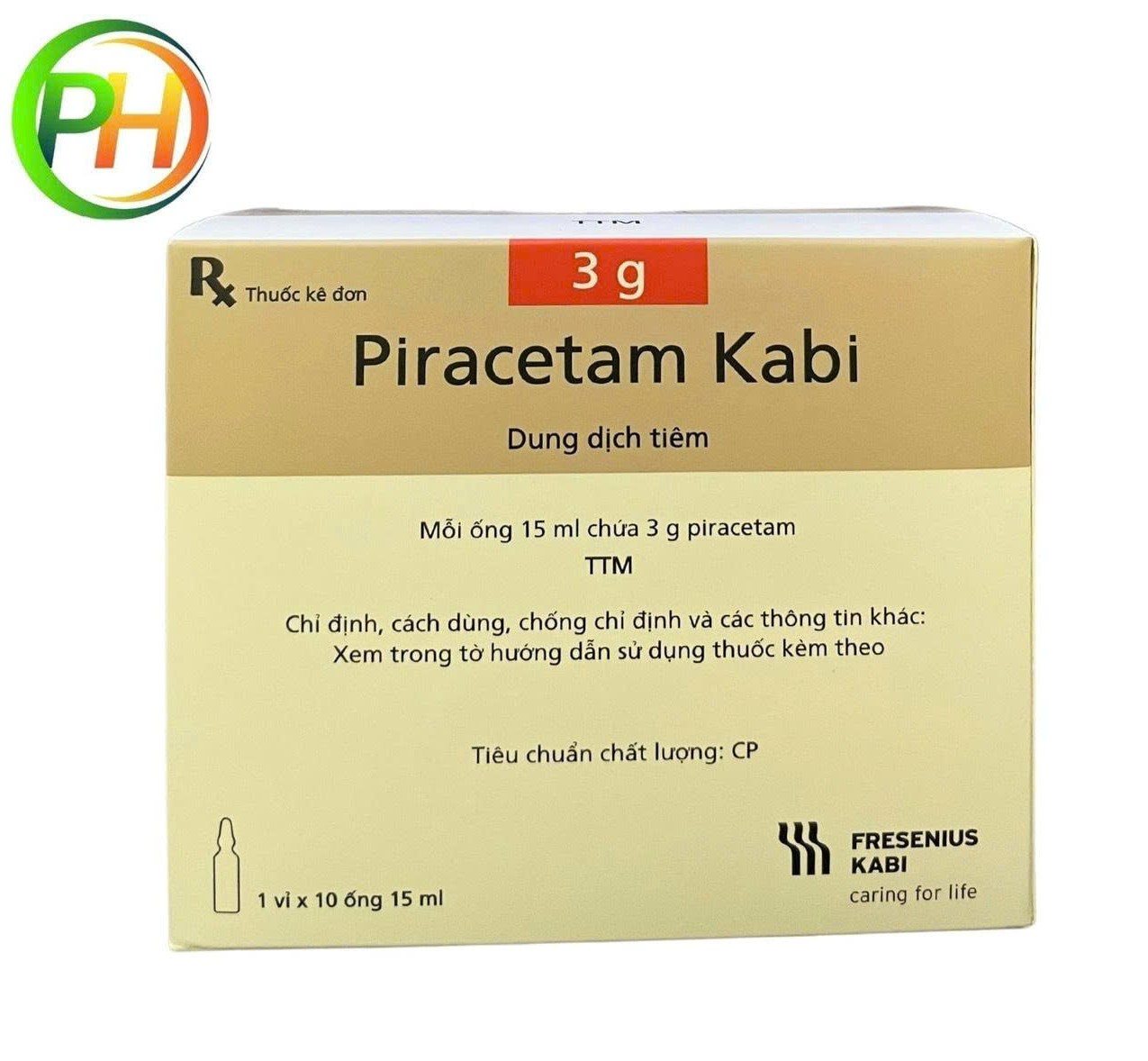 Piracetam Kabi 3g/15ml hỗ trợ cải thiện chức năng não bộ