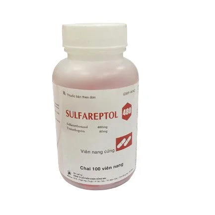Sulfareptol 480 Điều trị phổ rộng các trường hợp nhiễm trùng vi khuẩn - Chai 100 viên nang - DonaiPharm