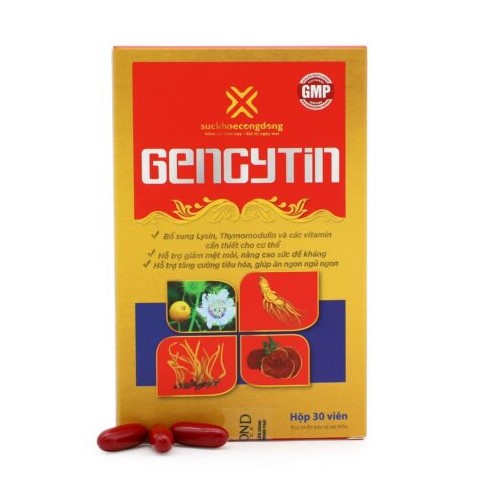 Viên uống GENCYTIN giúp tăng sức đề kháng bồi bổ cơ thể
