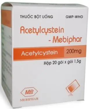 Thuốc ACETYLCYSTEIN MEBIPHAR tiêu chất nhầy