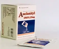 Thuốc Auclanityl 250/31.25mg Tipharco điều trị nhiễm khuẩn nặng đường hô hấp (12 gói)