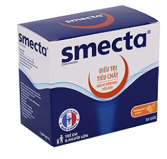 Thuốc bột pha hỗn dịch uống Smecta vị cam điều trị tiêu chảy (30 gói x 3g)