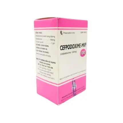 Thuốc Cefpodoxime - MKP 100mg (Hộp 12 gói x 3g) - Điều trị nhiễm trùng (Mekophar)