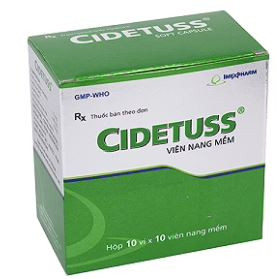 Thuốc Cidetuss Imexpharm điều trị các trường hợp ho (10 vỉ x 10 viên)