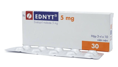 Thuốc Ednyt 5mg Gedeon điều trị tăng huyết áp, suy tim (3 vỉ x 10 viên)