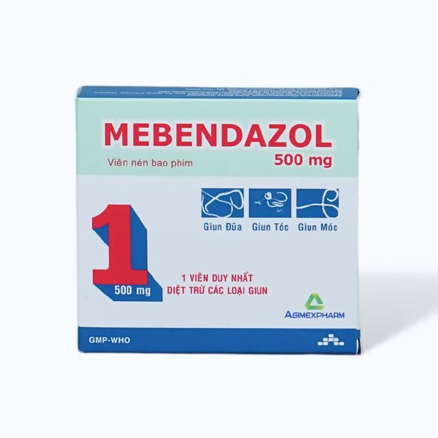 Thuốc Mebendazol giúp tẩy giun