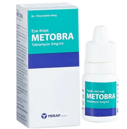 Thuốc nhỏ mắt Metobra 3mg/ml Merap điều trị nhiễm trùng nhãn khoa (5ml)