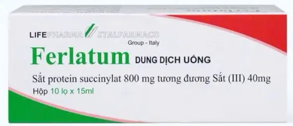 Thuốc sắt Ferlatum giúp bổ sung sắt và điều trị bệnh thiếu máu do thiếu hụt sắt thiếu máu