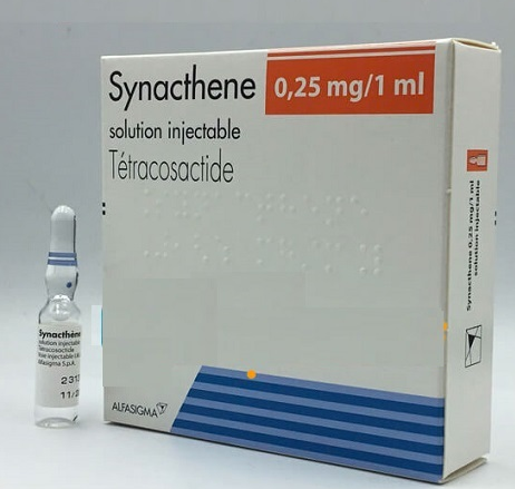 Thuốc Synacthene 0.25mg/1ml điều trị suy tuyến thượng thận