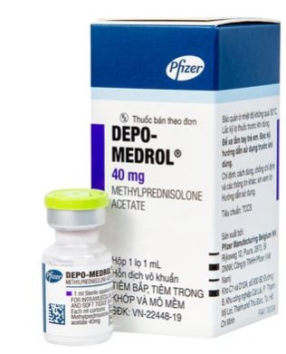 Thuốc tiêm Depo Medrol 40mg Pfizer chống viêm và điều trị các rối loạn về máu, ung thư (1 lọ x 1ml)