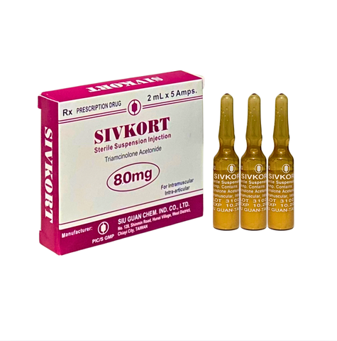 Thuốc tiêm Sivkort giúp giảm viêm