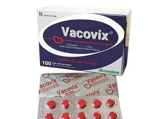 Thuốc tim mạch Vacovix Vacopharm (Hộp 10 vỉ x 10 viên)
