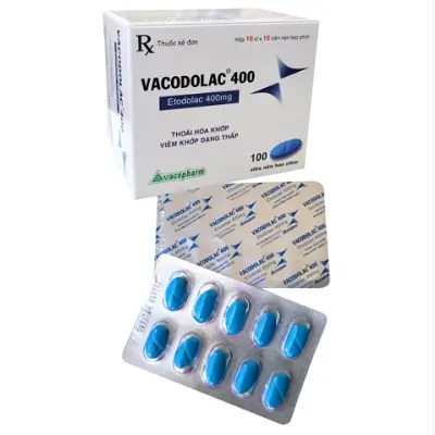 VACODOLAC 400 Vacopharm (Hộp 10 vỉ x 10 viên) - điều trị thoái hóa khớp, viêm khớp dạng thấp