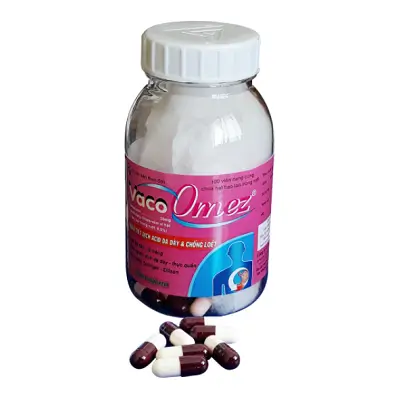 Vacoomez 20mg Vacopharm điều trị viêm loét, trào ngược đường tiêu hóa (Chai 100 viên)
