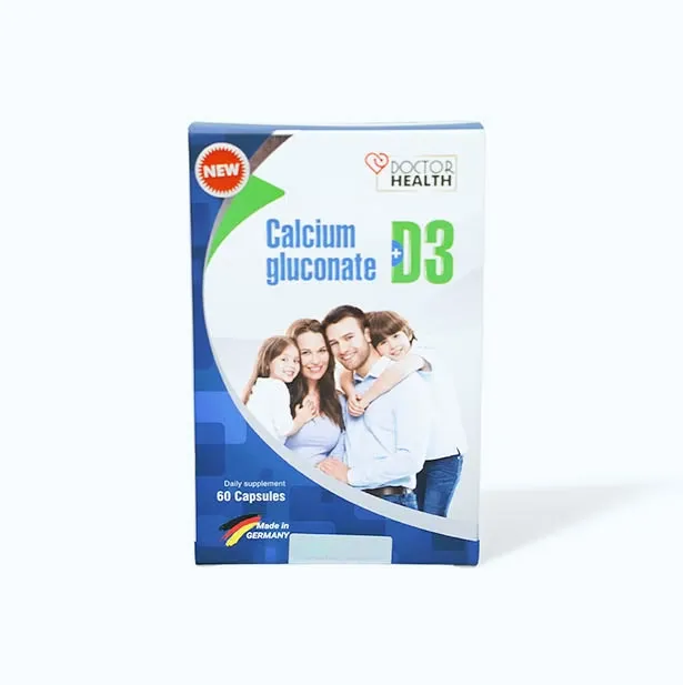 Viên Canxi Hữu Cơ Doctor Health - Bổ sung Calcium Gluconate 344.8mg và Vitamin D3 hiệu quả