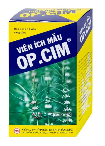 Viên Ích Mẫu OP.CIM OPC hỗ trợ điều trị rối loạn kinh nguyệt (5 vỉ x 10 viên)