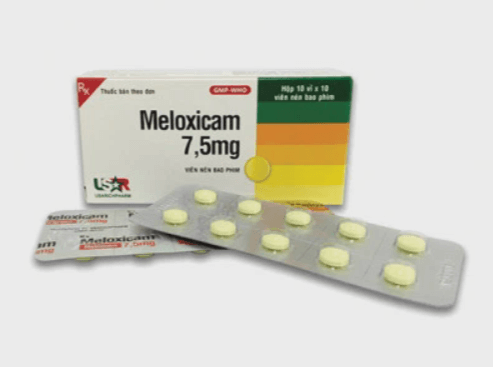 Viên nén Meloxicam 7,5mg Khánh Hòa kháng viêm, giảm đau cơ xương khớp (10 vỉ x 10 viên)